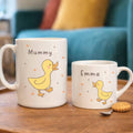 Personalised Mum And Me Matching Duck Mugs