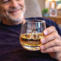 Personalised 50th Birthday Whisky Glass Gift