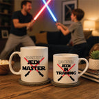 Jedi Master And Jedi In Training Matching Mugs