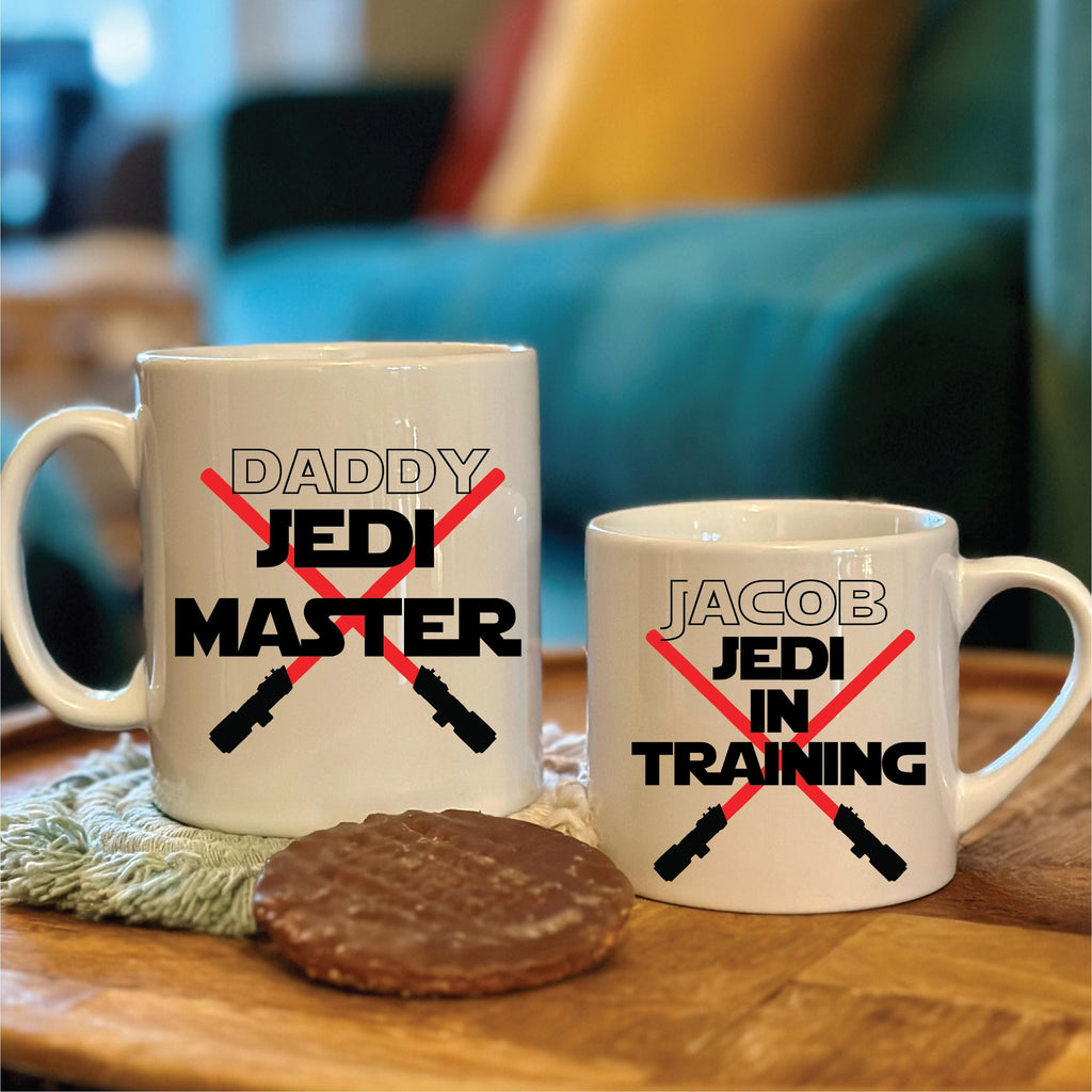 Jedi Master And Jedi In Training Matching Mugs
