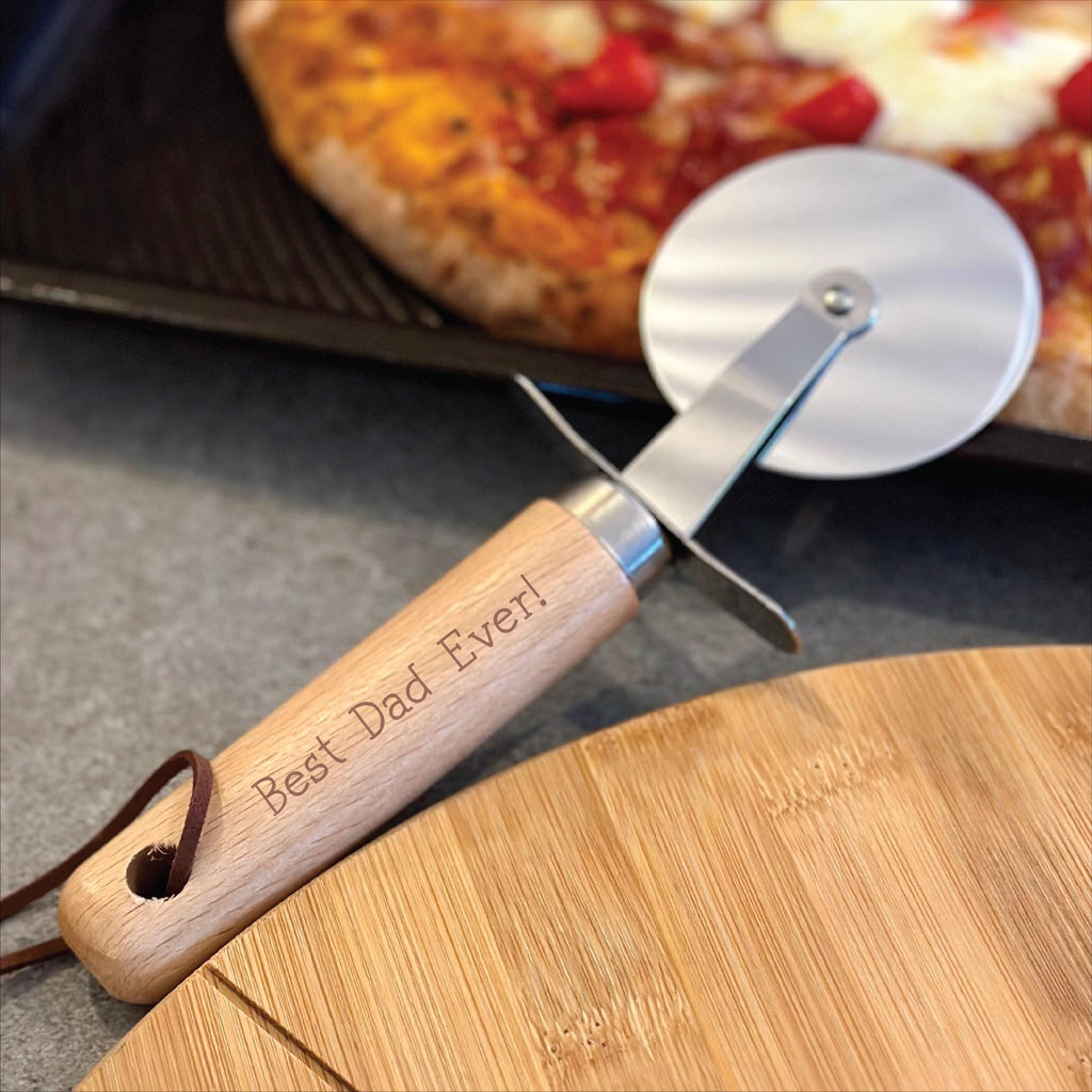 Personalised Best Dad Ever Pizza Cutter