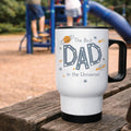 Personalised Space Theme Best Dad in the Universe Travel Mug