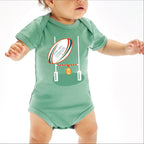 Personalised First Father's Day Rugby Baby Vest