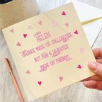 Chance Made Us Friends Colleague Leaving Card