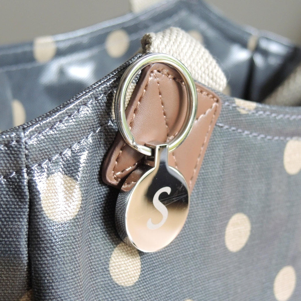 Personalised Silver Round Key Ring