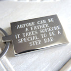Personalised Stainless Steel Fathers Day Keyring