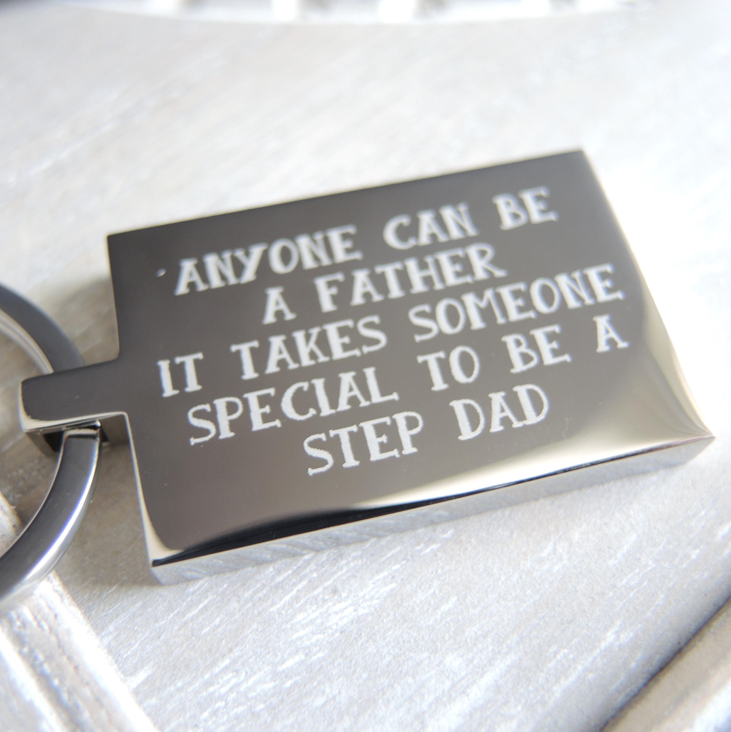 Personalised Stainless Steel Fathers Day Keyring