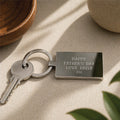 Personalised Stainless Steel Fathers Day Keyring