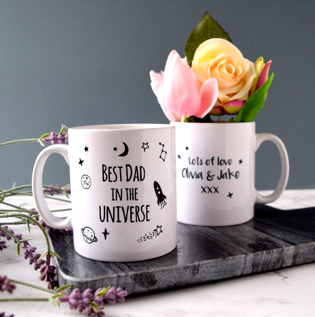 Personalised Best Dad In The Universe Mug
