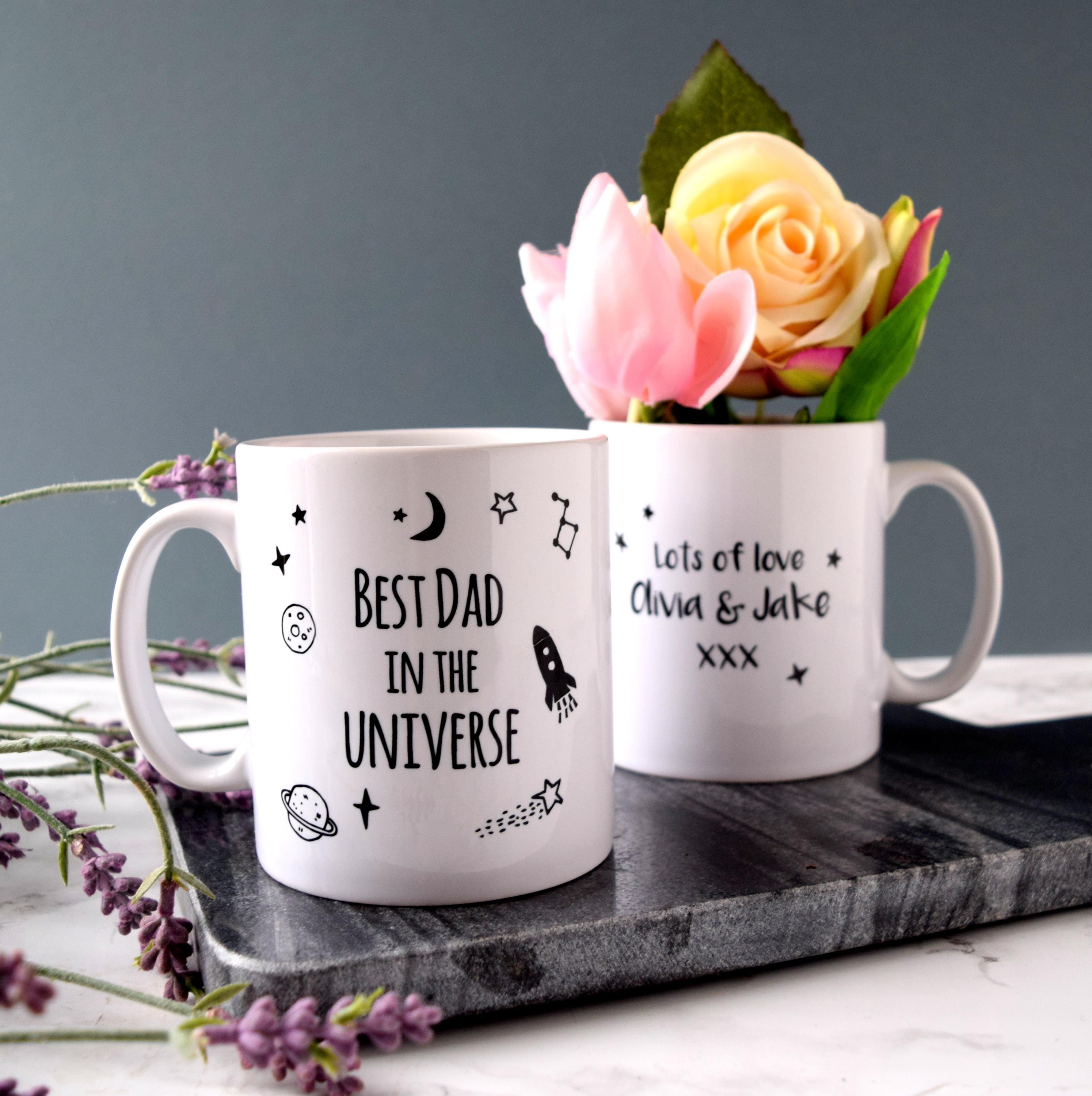 Personalised Best Dad In The Universe Mug
