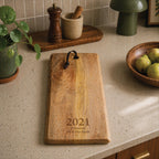 Extra Long Personalised 5th Anniversary Wooden Mango Serving Board