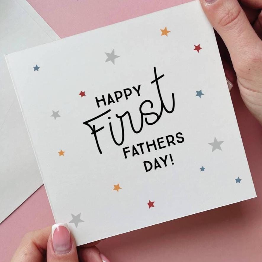 Scattered Stars First Father's Day Card
