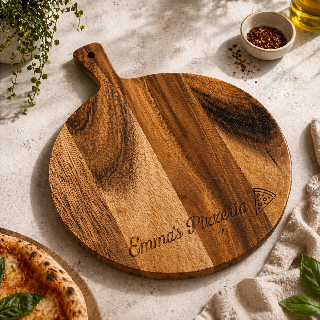 Personalised Pizzeria Acacia Pizza Board