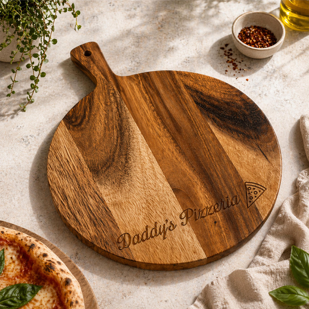Personalised Pizzeria Acacia Pizza Board