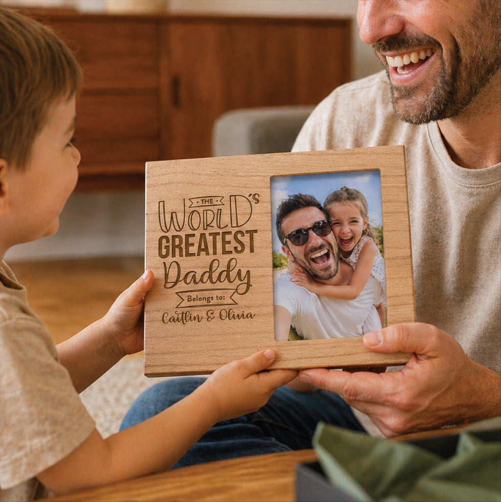 Personalisd World's Greatest Daddy Photoframe