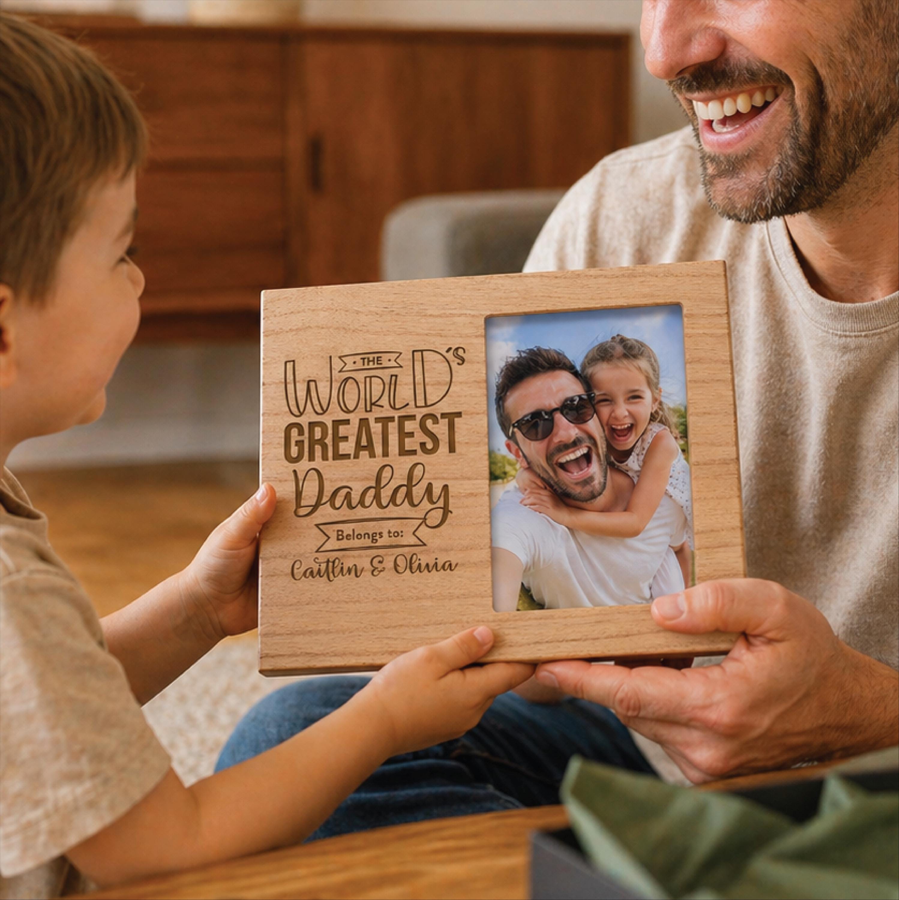 Personalisd World's Greatest Daddy Photoframe
