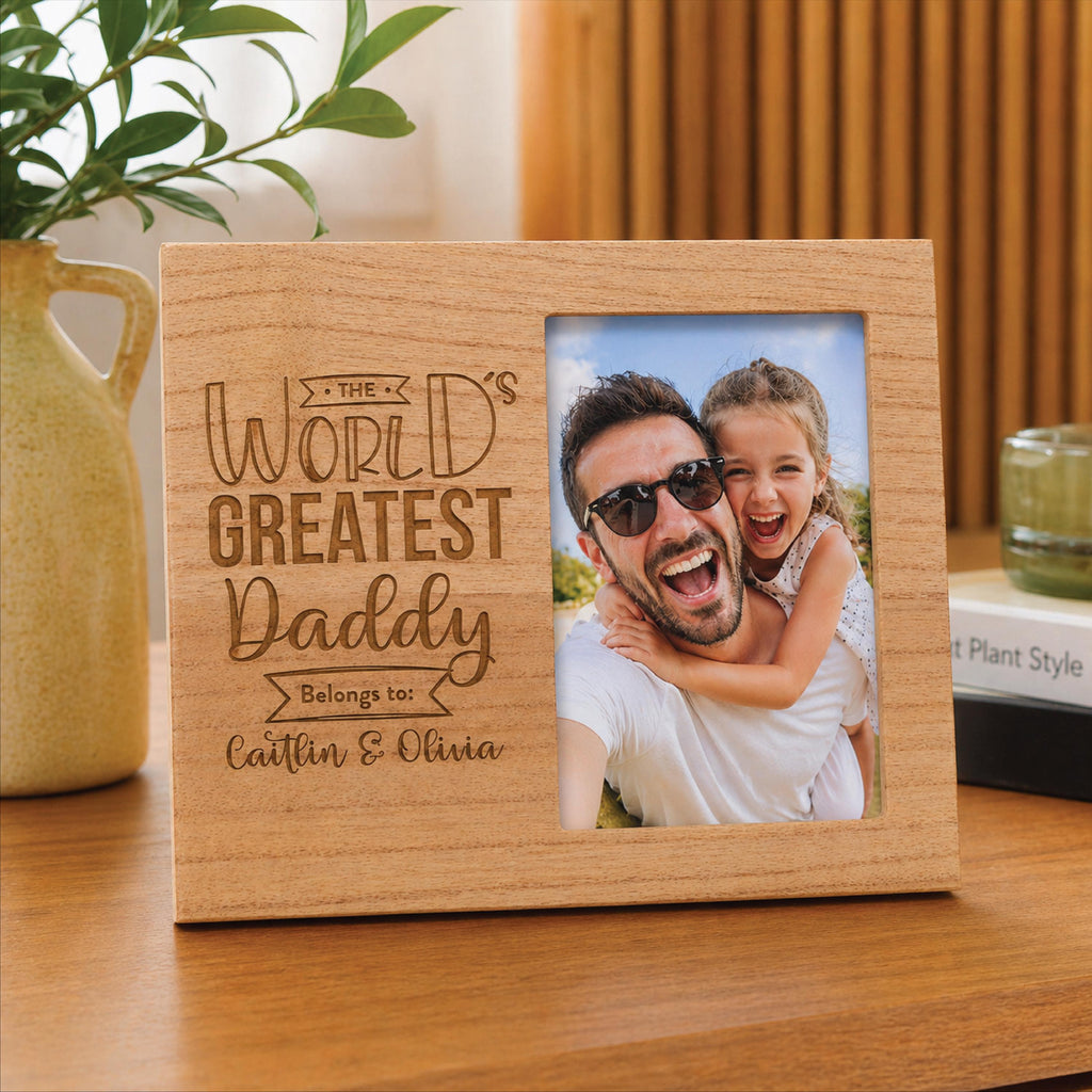 Personalisd World's Greatest Daddy Photoframe
