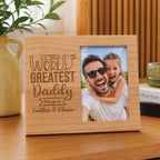 Personalisd World's Greatest Daddy Photoframe