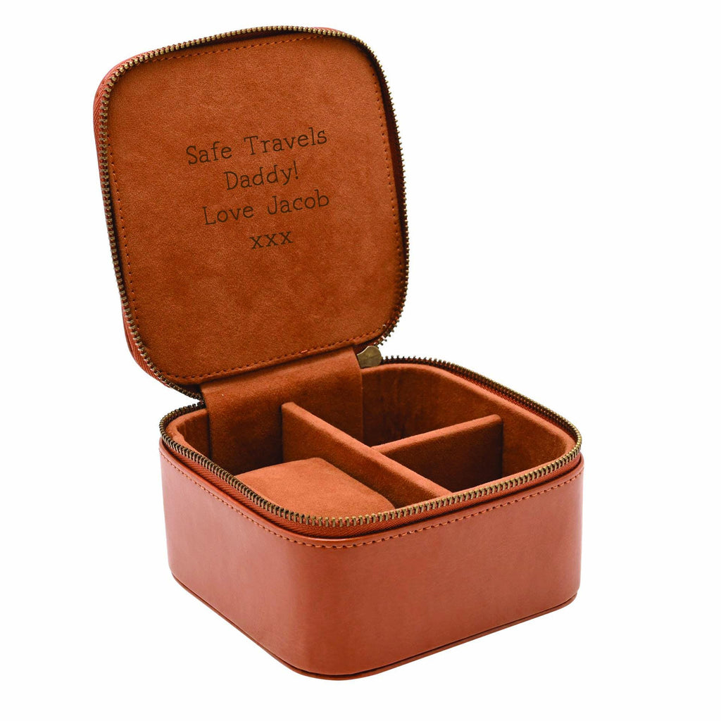 Personalised Men's Travel Watch And Jewellery Case.