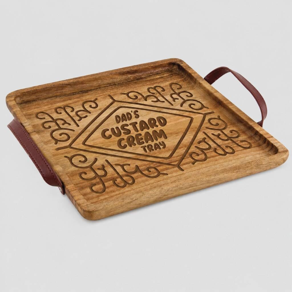 Personalised Custard Cream Tray