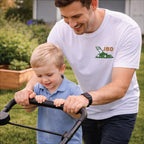 Personalised Daddy Mows Best T Shirt