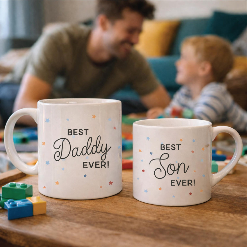 Best Daddy And Best Son Ever Matching Mugs
