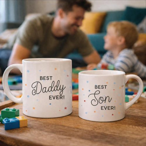 Best Daddy And Best Son Ever Matching Mugs