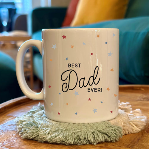 Best Dad Ever Scattered Stars Mug