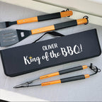Personalised King Of The BBQ Tool Set