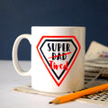 Personalised Super Dad Super Tired Mug