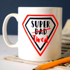 Personalised Super Dad Super Tired Mug