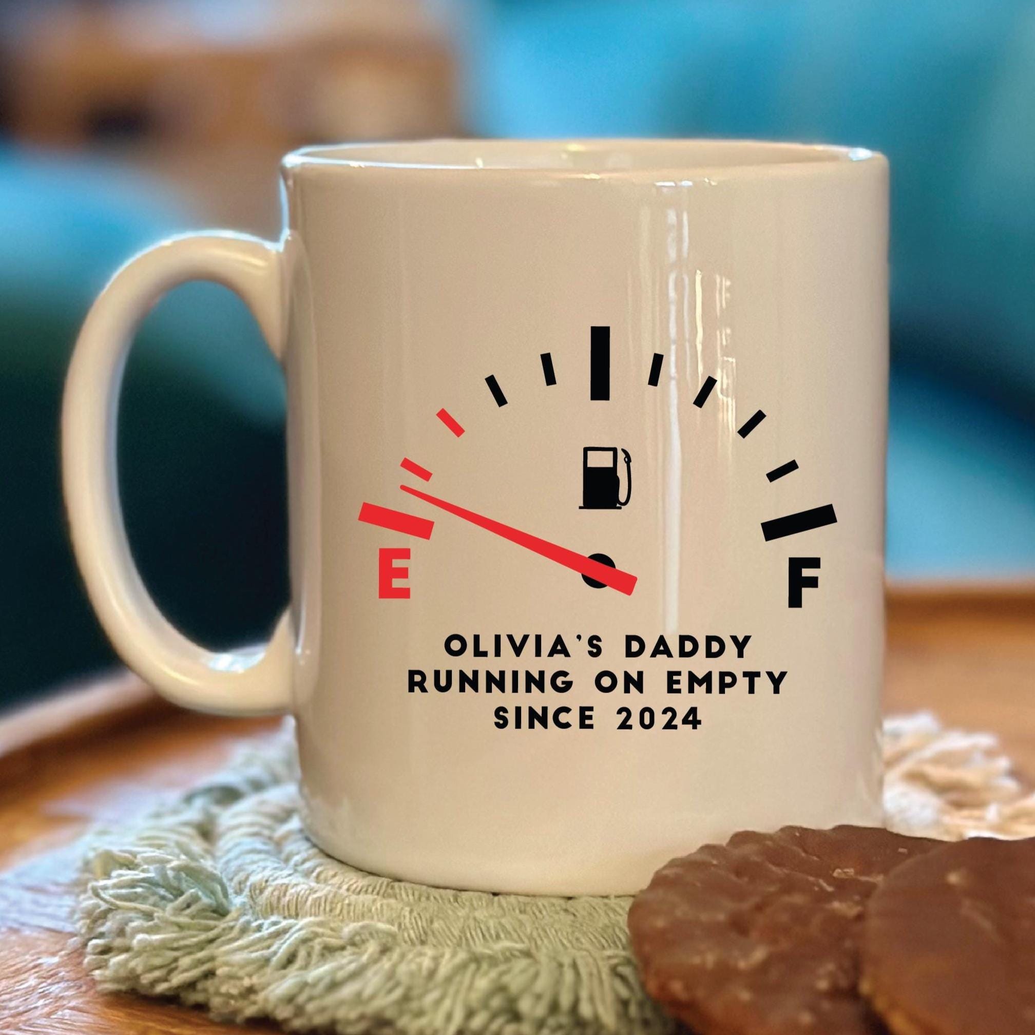 Personalised Dad Fuel Gauge Mug