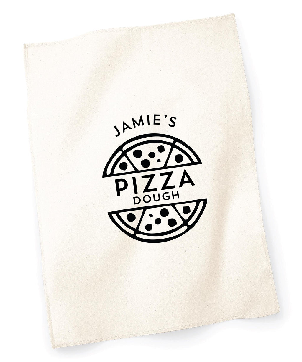 Personalised Pizza Dough Tea Towel