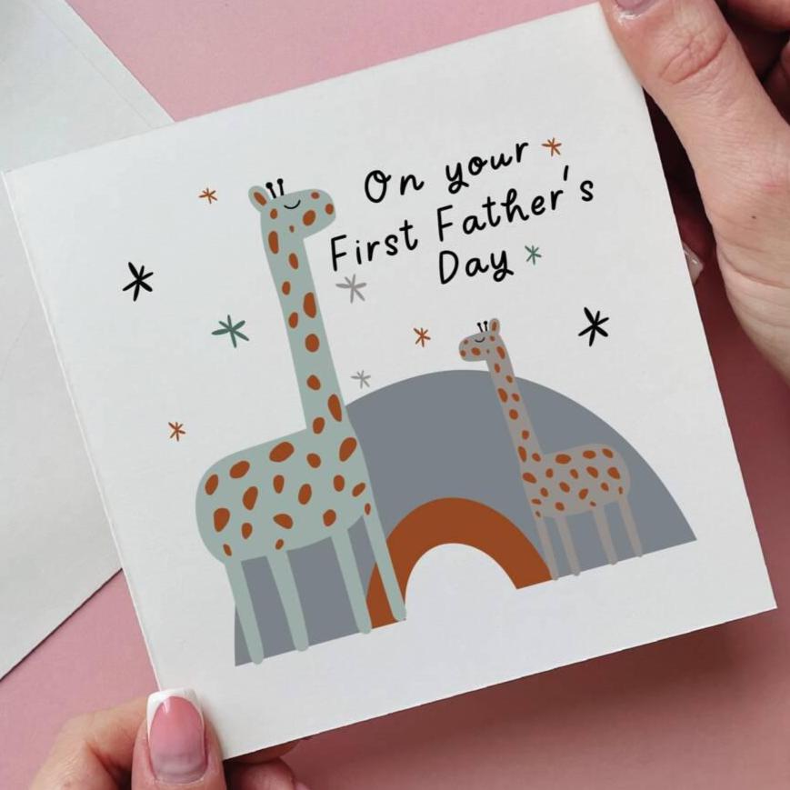 First Father's Day Giraffe Card