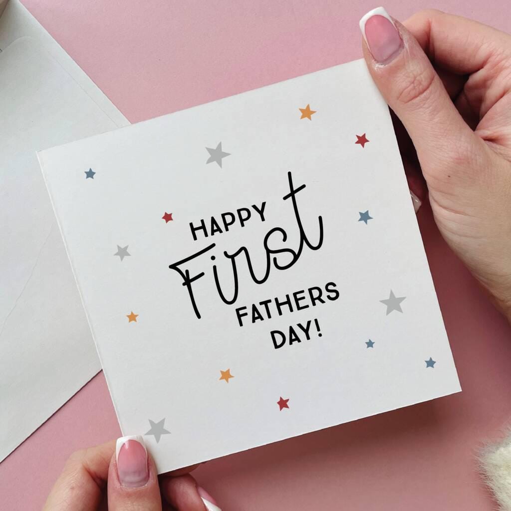Scattered Stars First Father's Day Card