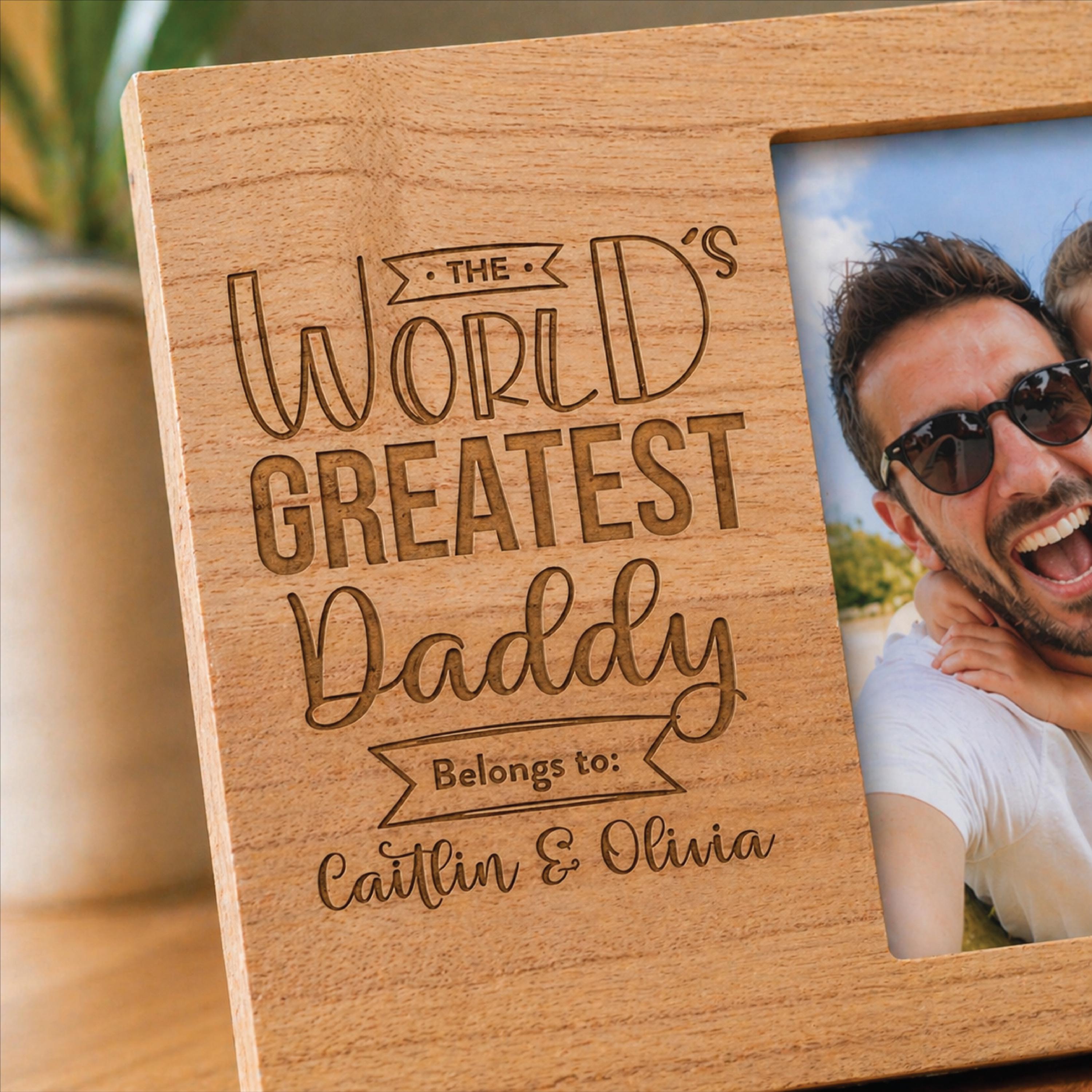 Personalisd World's Greatest Daddy Photoframe