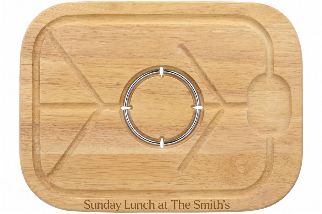Personalised Havea Wood Sunday Lunch Carving Board