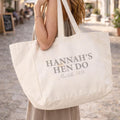 Oversized Personalised Hen Do Beach Bag
