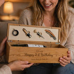 Personalised Milestone Birthday Wine Bottle Gift Set