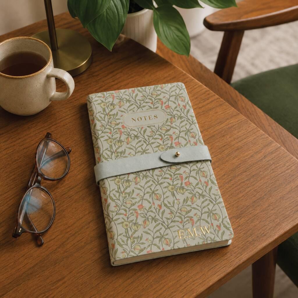 Personalised Floral Notes Notebook Gift