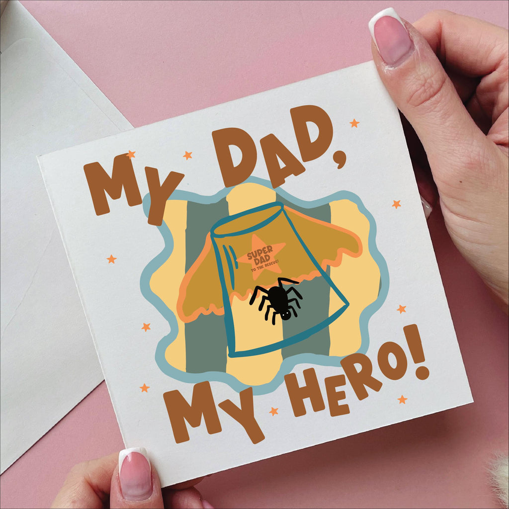 My Dad My Hero Spider Catcher Card