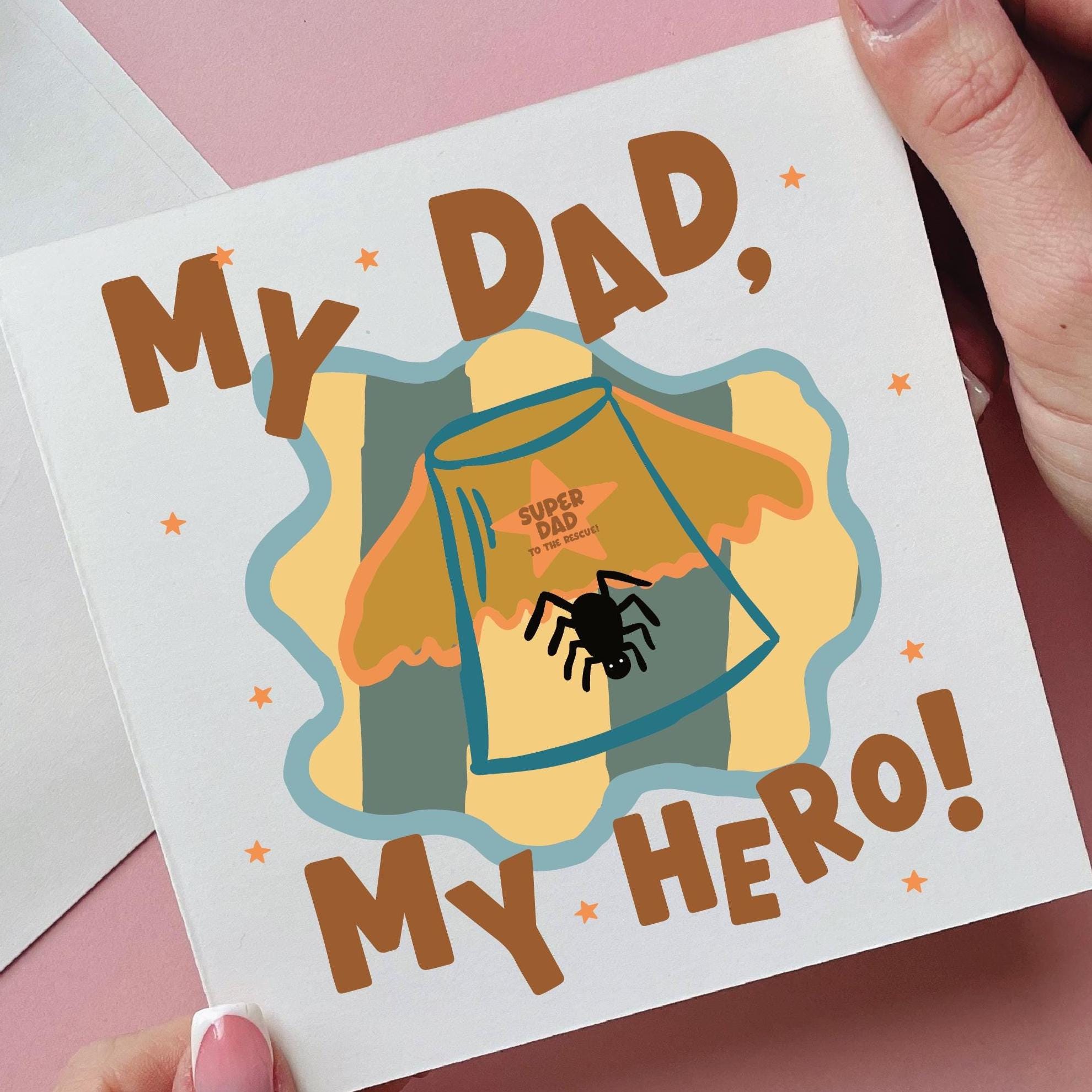 My Dad My Hero Spider Catcher Card