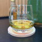 Engraved Do Not Disturb Whisky Glass