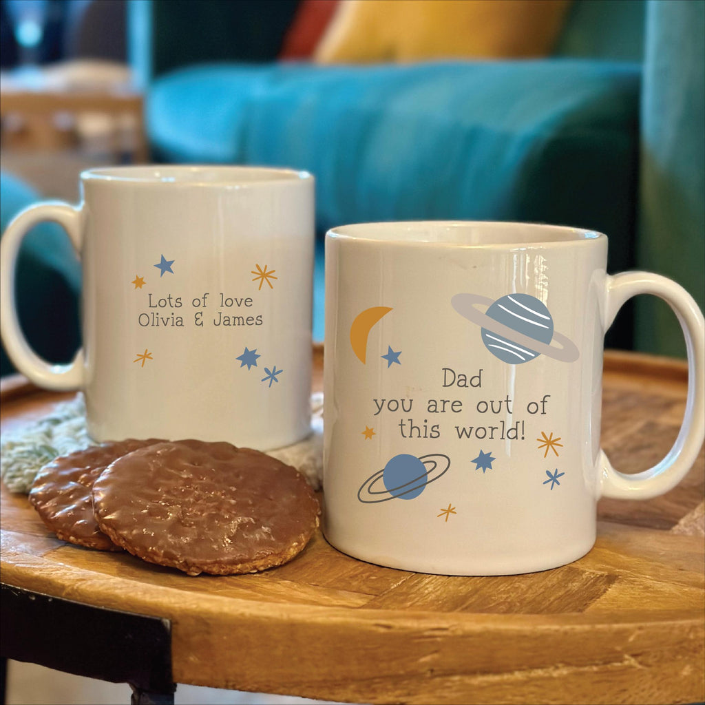 Personalised Out Of The World Dad Mug