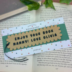 Wavy Personalised Bookmark