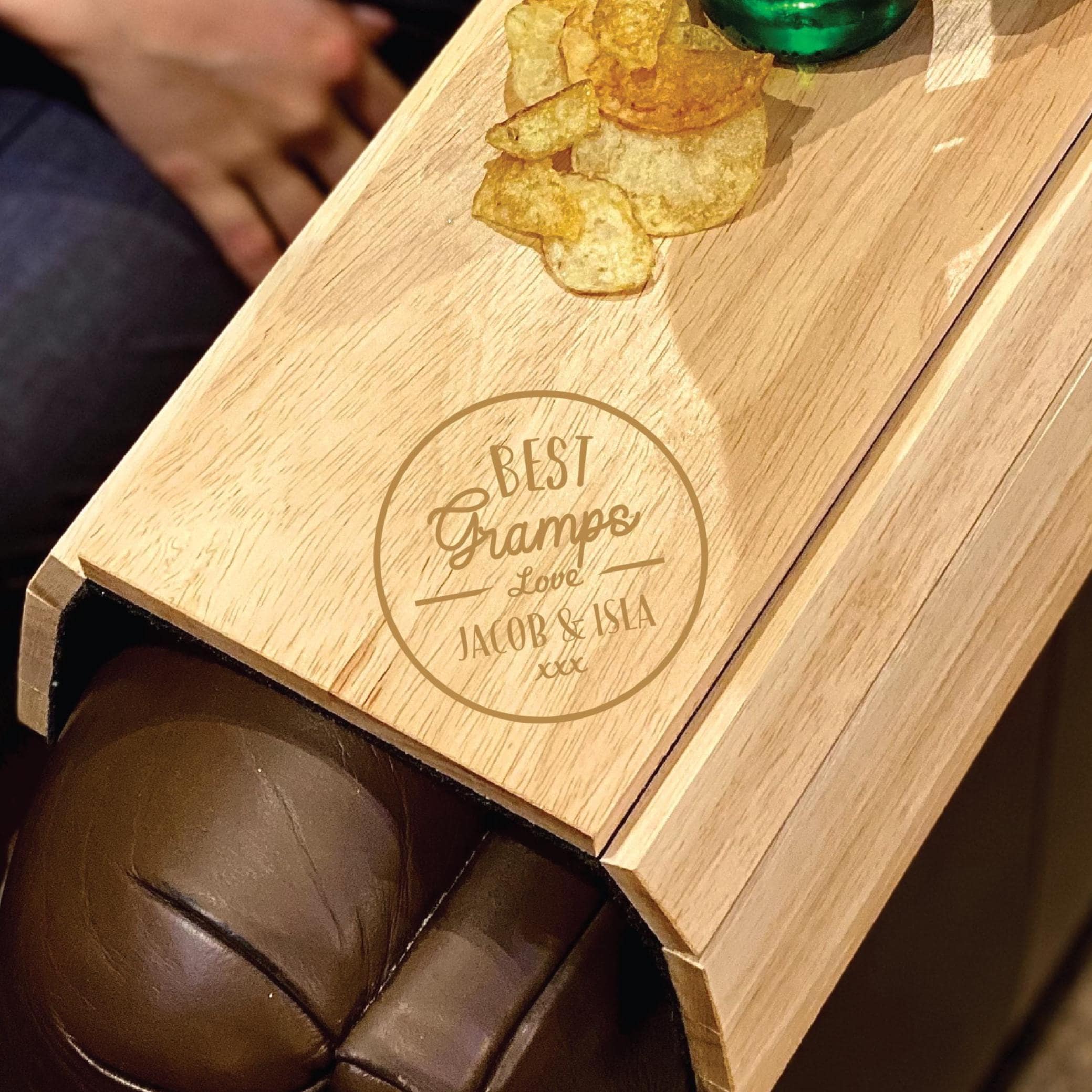 Personalised Best Gramps Sofa Tray