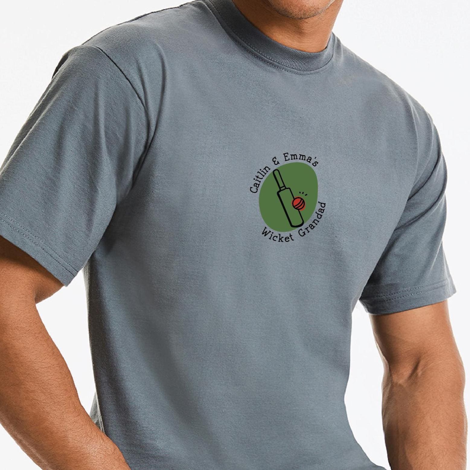 Personalised Wicket Cricket T Shirt