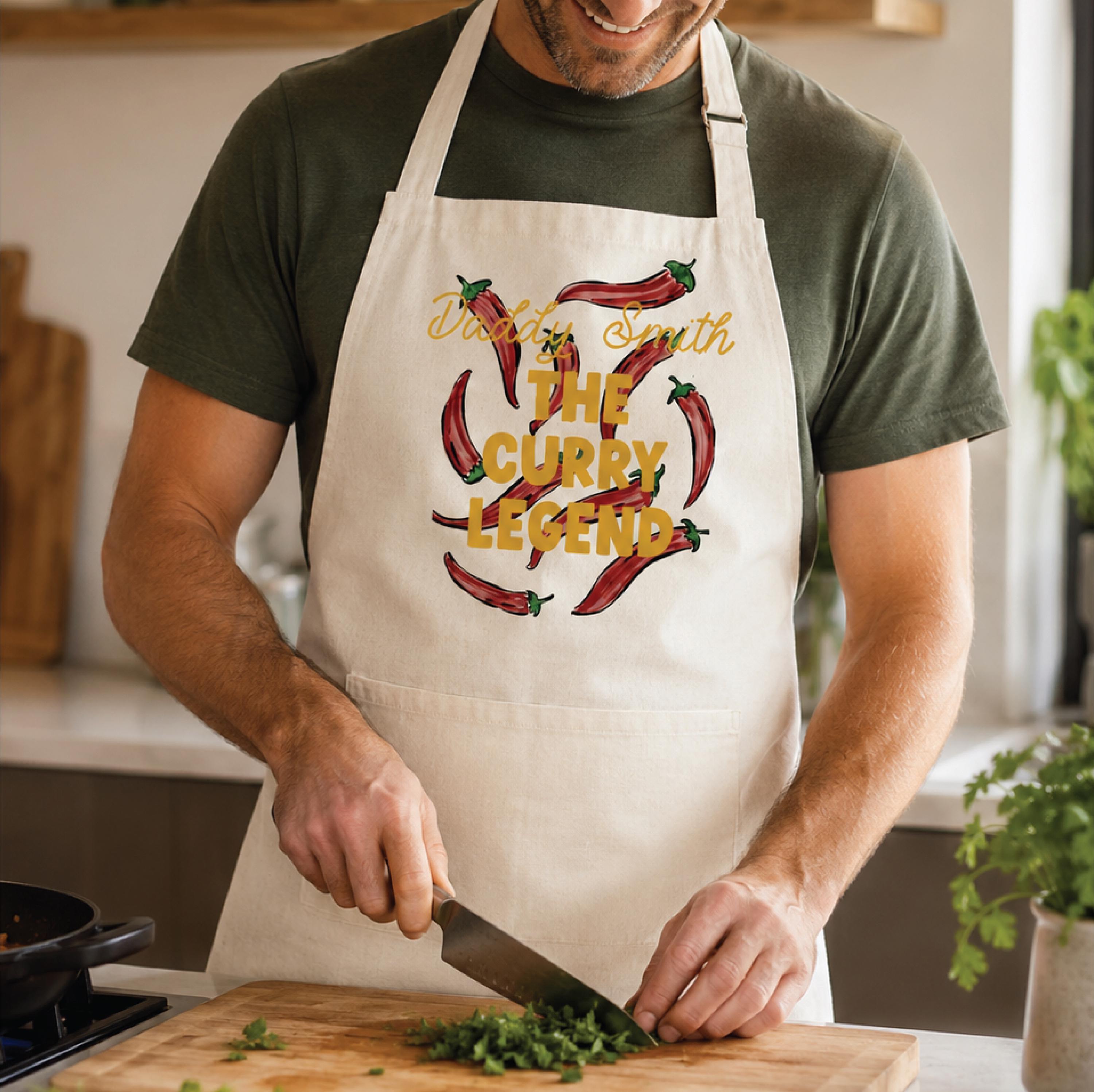 Personalised Curry Legend Apron