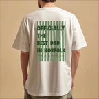 Personalised Officially The Best Dad Graphic T Shirt