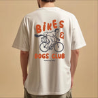 Personalised Bikes And Dogs Club Graphic T Shirt
